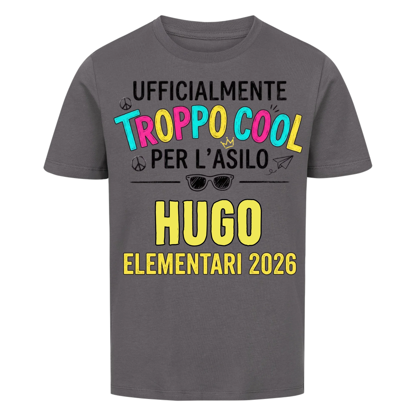 Troppo Cool - Maglietta per bambini per il primo giorno di scuola
