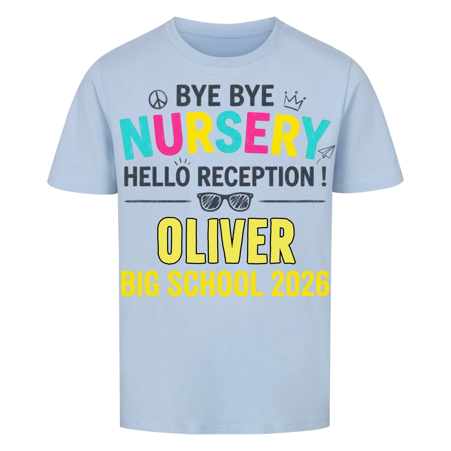 Hello Reception – Kids' Back to School T-Shirt
