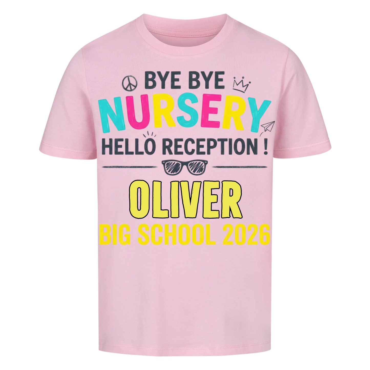 Hello Reception – Kids' Back to School T-Shirt