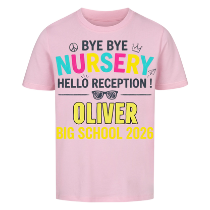 Hello Reception – Kids' Back to School T-Shirt