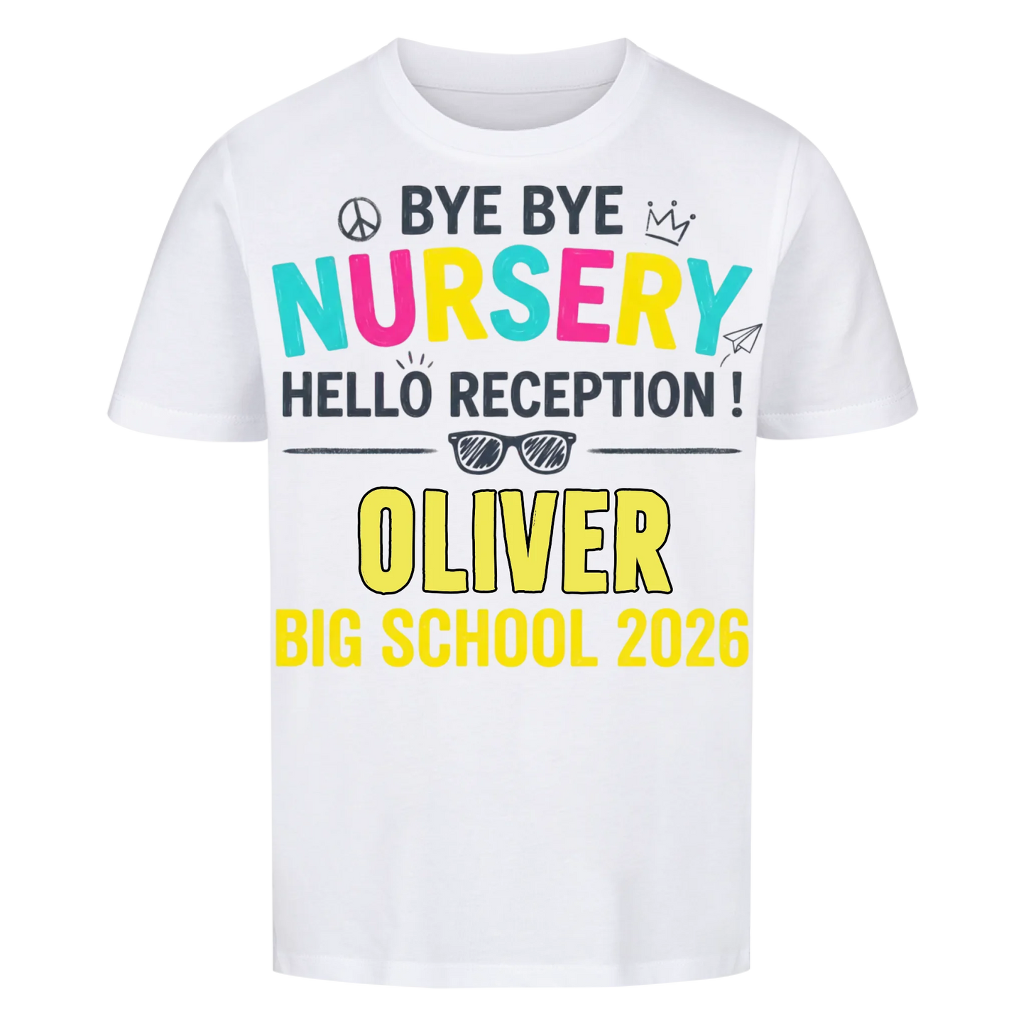 Hello Reception – Kids' Back to School T-Shirt