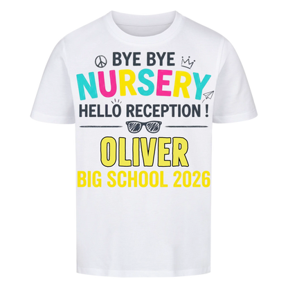 Hello Reception – Kids' Back to School T-Shirt
