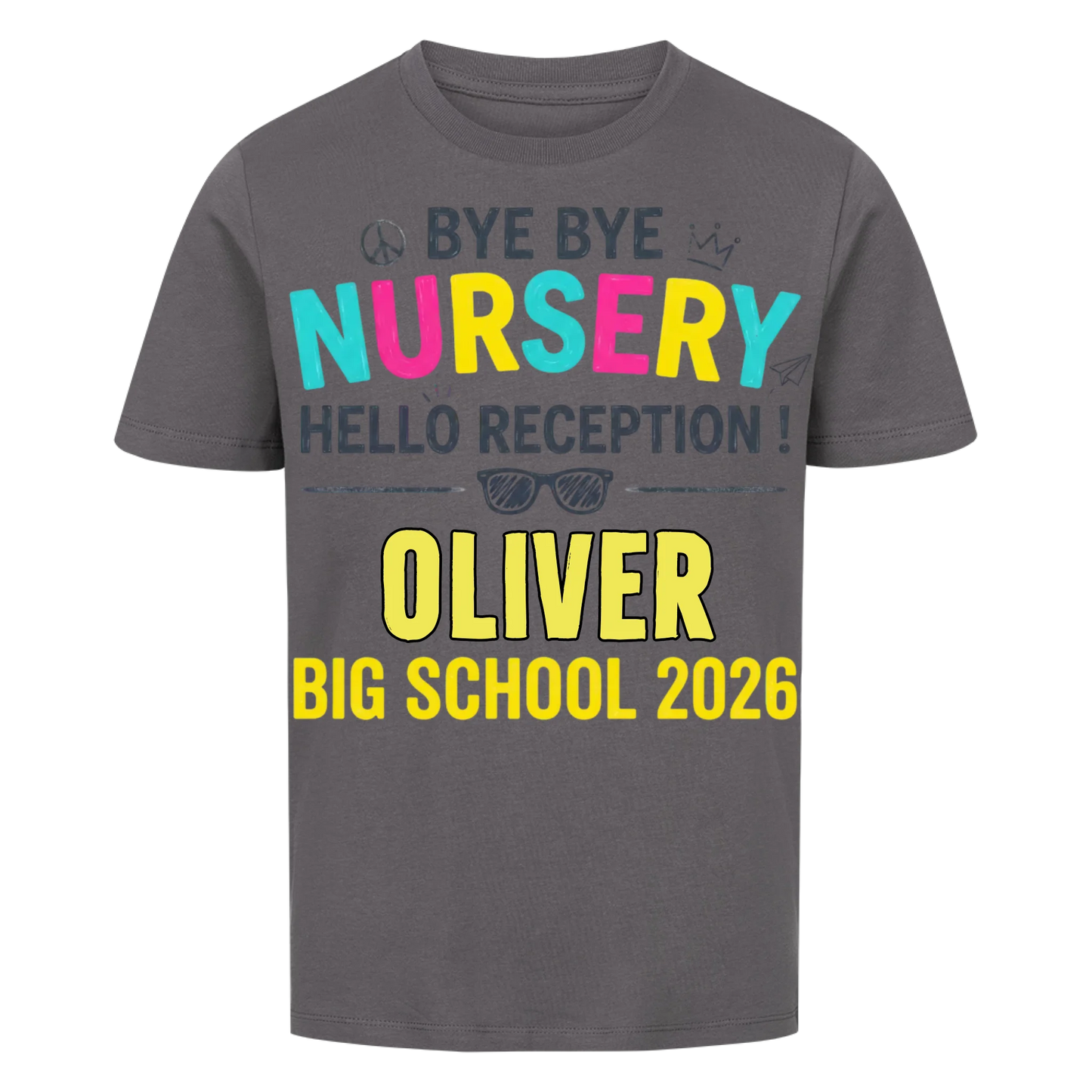 Hello Reception – Kids' Back to School T-Shirt
