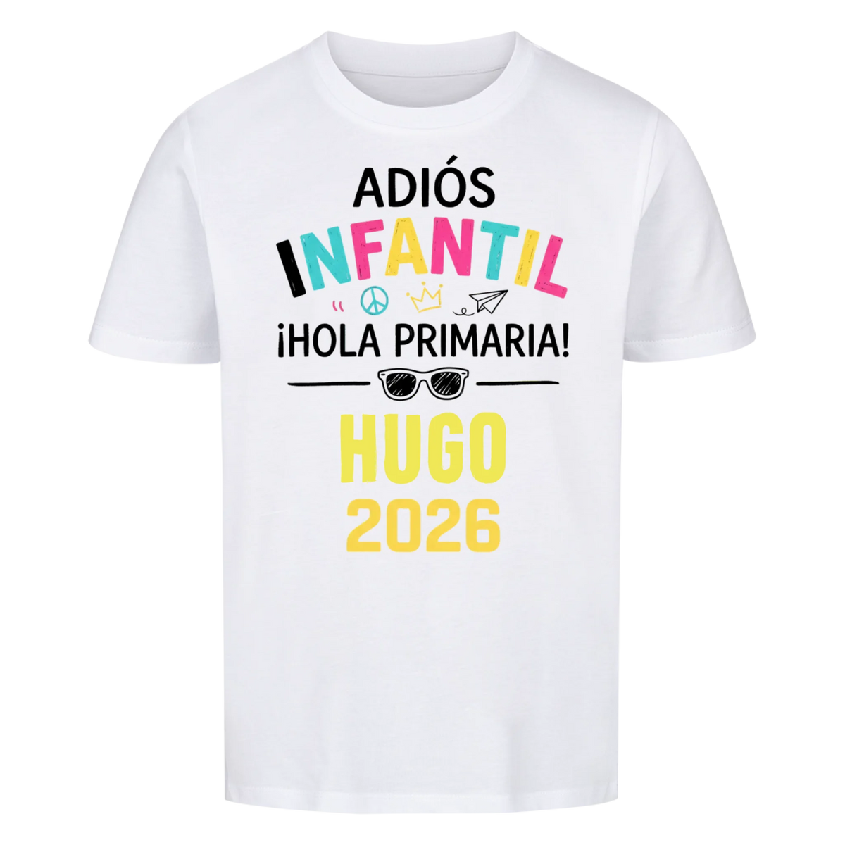 Hola Primaria - Camiseta infantil para el primer día de clase