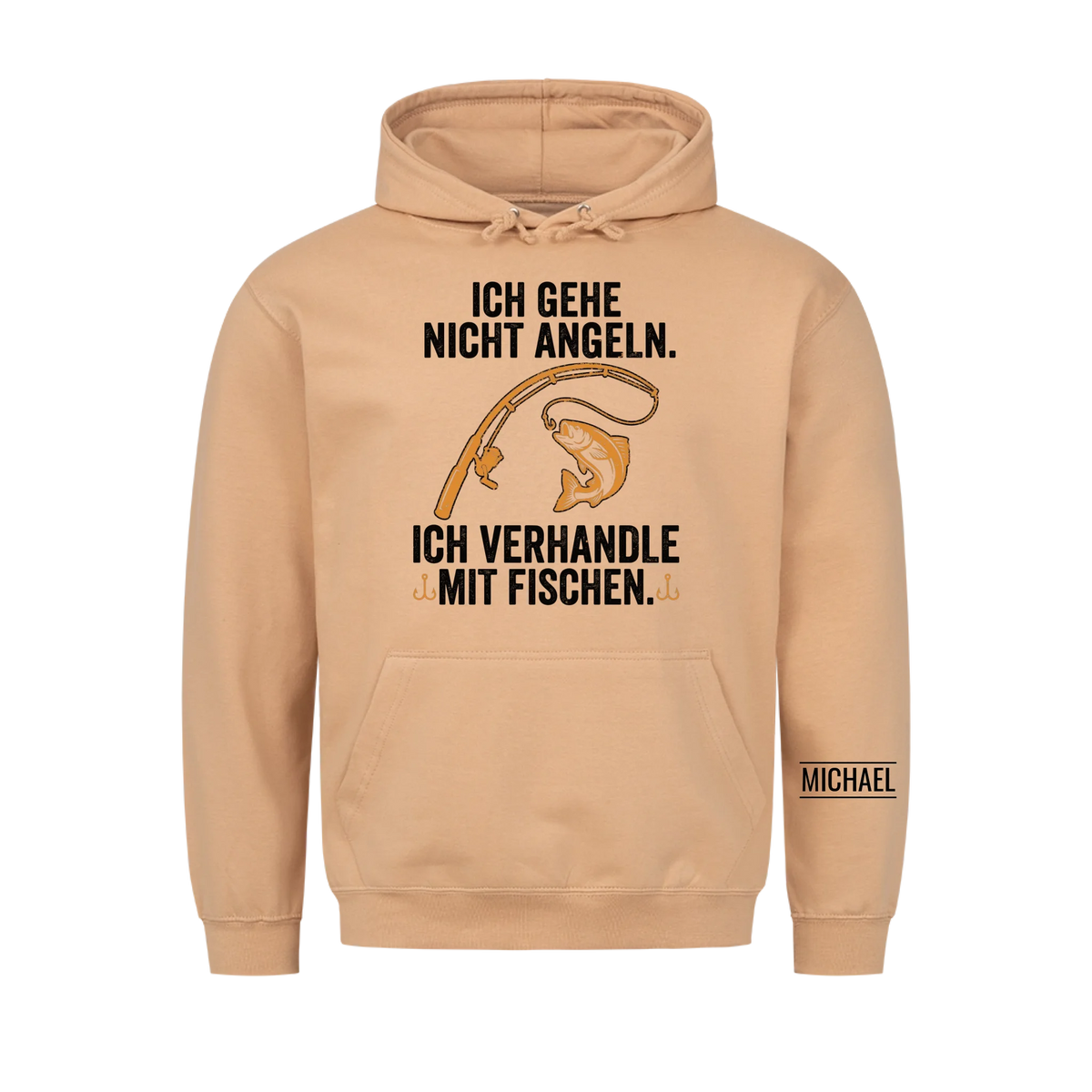 Ich verhandle mit Fischen - Lustiges Geschenk für Männer, Ehemann, Papa, Opa & Angler - Personalisiertes Shirt