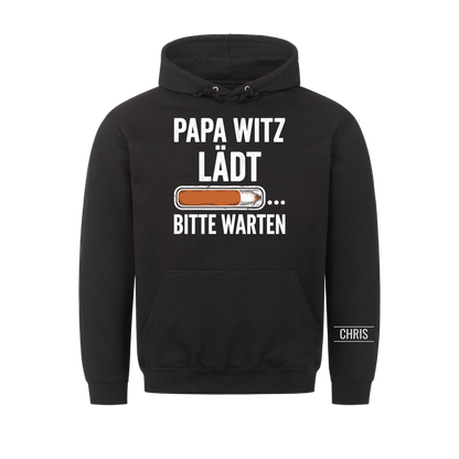 Papa Witz lädt Bitte warten - Lustiges Geschenk für Papa, Ehemann & Opa - Personalisiertes Shirt