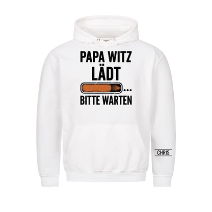 Papa Witz lädt Bitte warten - Lustiges Geschenk für Papa, Ehemann & Opa - Personalisiertes Shirt