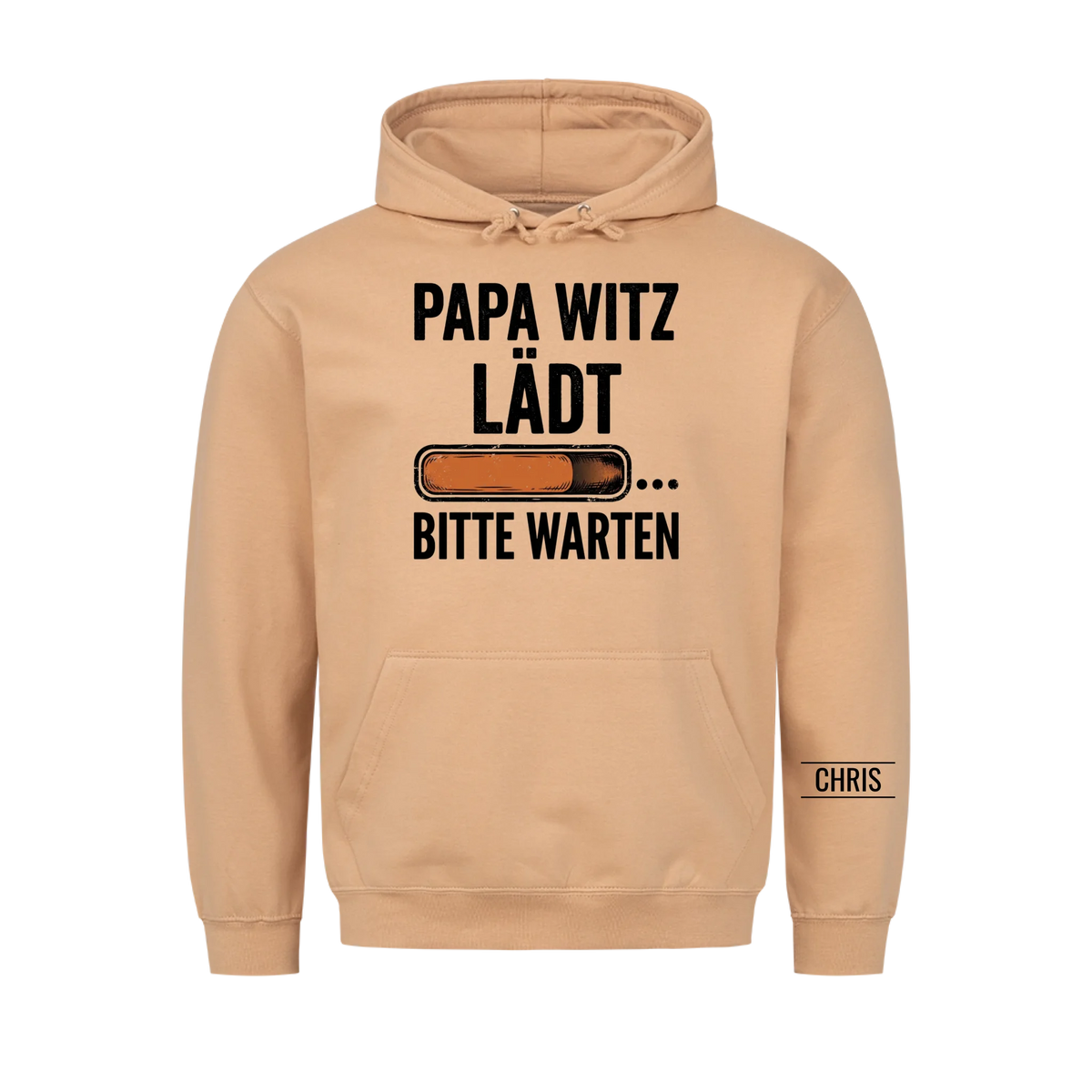 Papa Witz lädt Bitte warten - Lustiges Geschenk für Papa, Ehemann & Opa - Personalisiertes Shirt