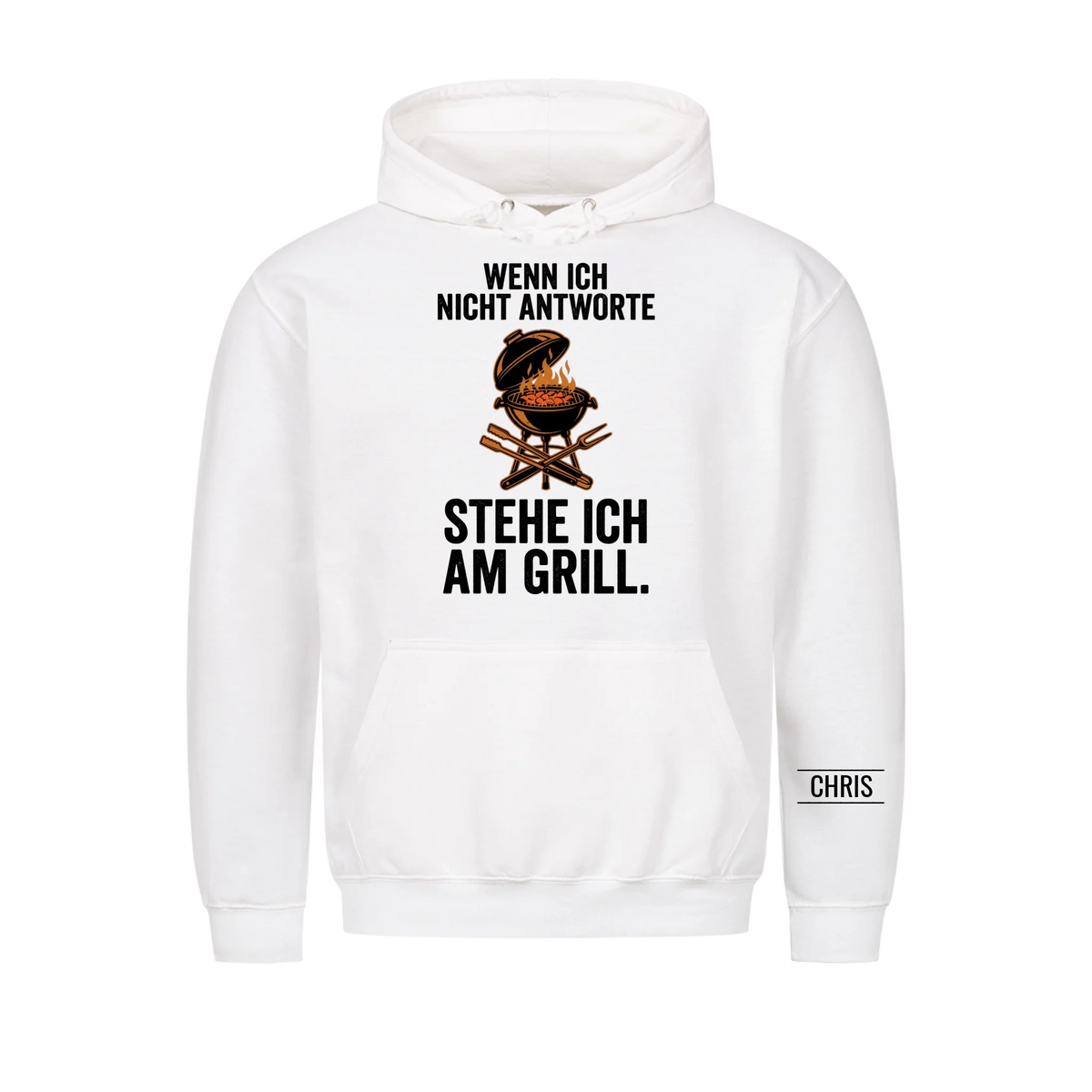 Stehe ich am Grill - Lustiges Geschenk für Männer, Ehemann, Papa, Opa & Grillmeister - Personalisiertes Shirt copy