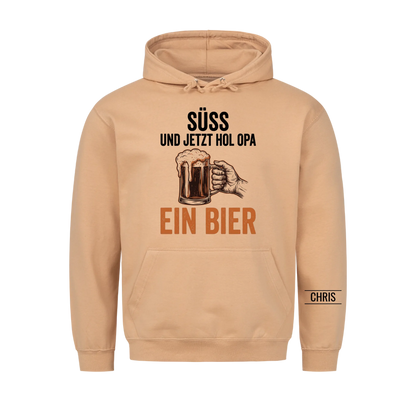Süß Und jetzt hol Opa ein Bier - Lustiges Geschenk für Opa, Opi & Großvater - Personalisiertes Shirt