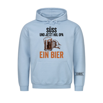Süß Und jetzt hol Opa ein Bier - Lustiges Geschenk für Opa, Opi & Großvater - Personalisiertes Shirt