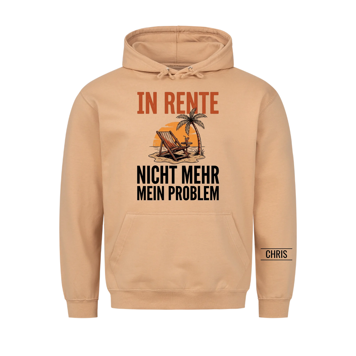 In Rente Nicht mehr mein Problem - Lustiges Geschenk zur Rente für Männer, Papa & Opa - Personalisiertes Shirt