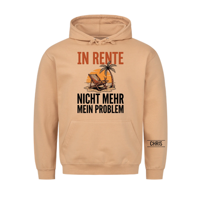 In Rente Nicht mehr mein Problem - Lustiges Geschenk zur Rente für Männer, Papa & Opa - Personalisiertes Shirt