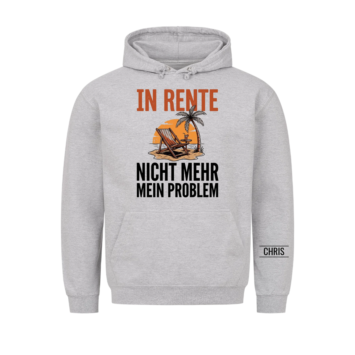 In Rente Nicht mehr mein Problem - Lustiges Geschenk zur Rente für Männer, Papa & Opa - Personalisiertes Shirt