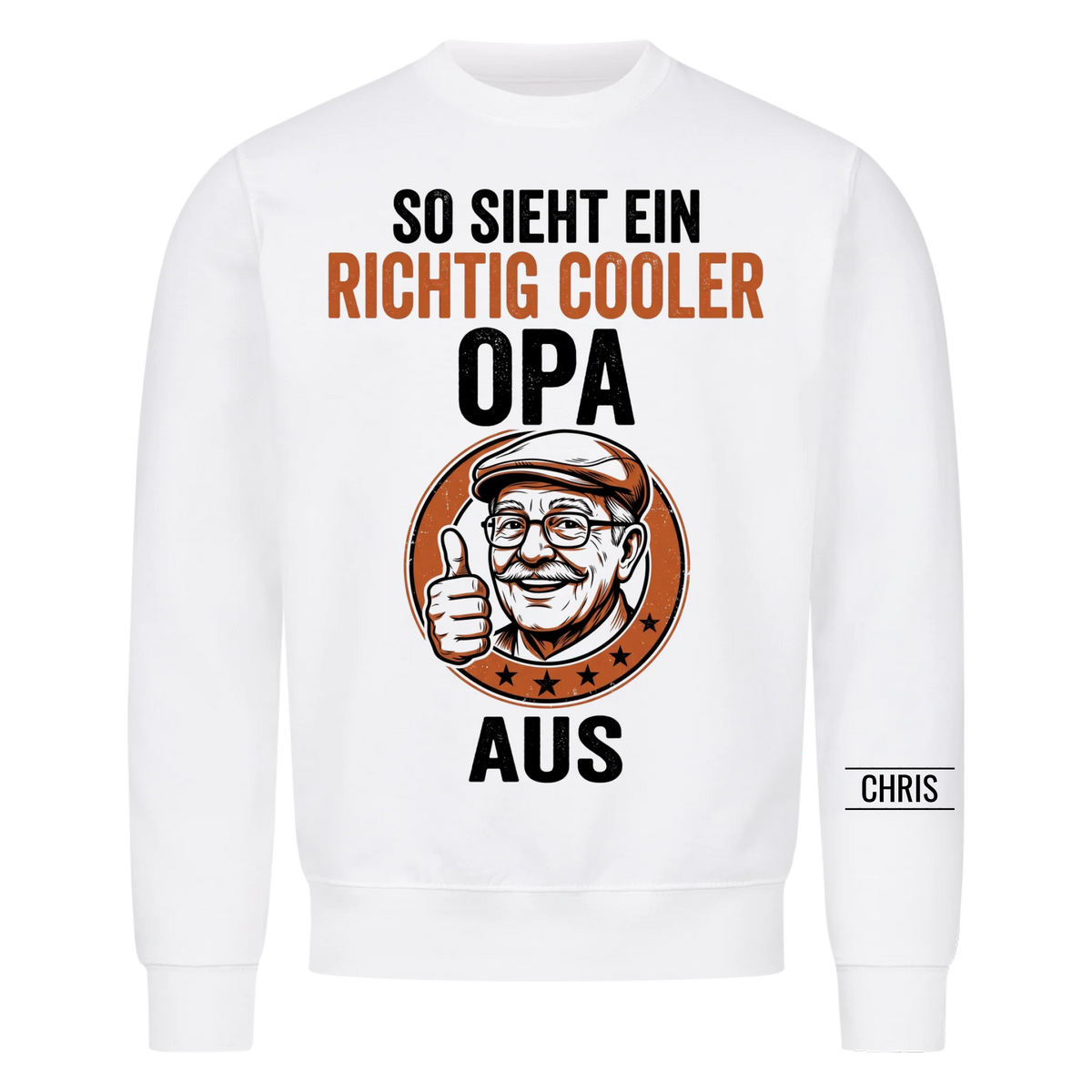 So sieht ein richtig cooler Opa aus - Lustiges Geschenk für Opa, Opi & Großvater - Personalisiertes Shirt