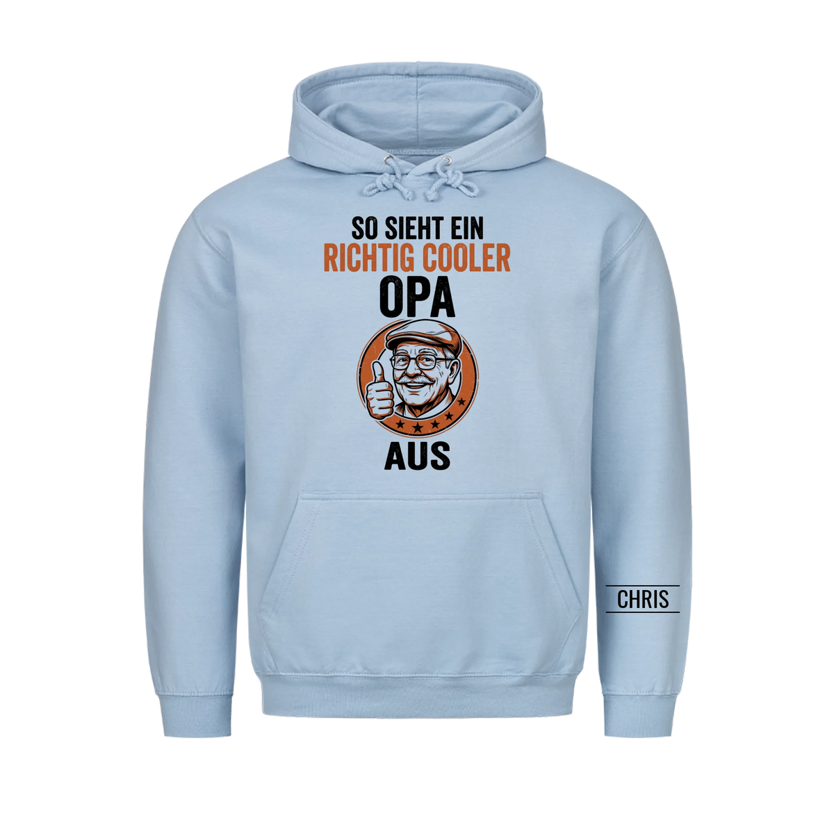 So sieht ein richtig cooler Opa aus - Lustiges Geschenk für Opa, Opi & Großvater - Personalisiertes Shirt