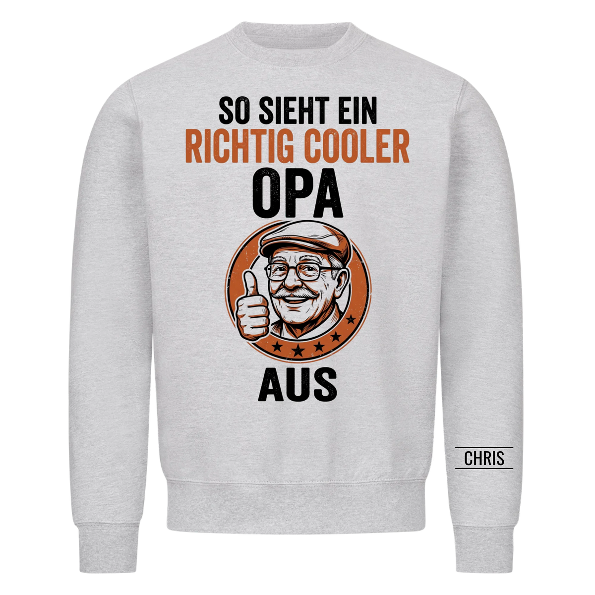 So sieht ein richtig cooler Opa aus - Lustiges Geschenk für Opa, Opi & Großvater - Personalisiertes Shirt