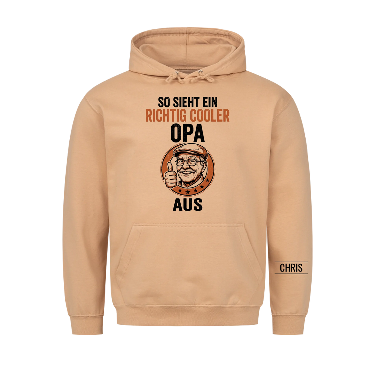 So sieht ein richtig cooler Opa aus - Lustiges Geschenk für Opa, Opi & Großvater - Personalisiertes Shirt