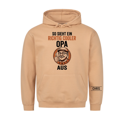 So sieht ein richtig cooler Opa aus - Lustiges Geschenk für Opa, Opi & Großvater - Personalisiertes Shirt