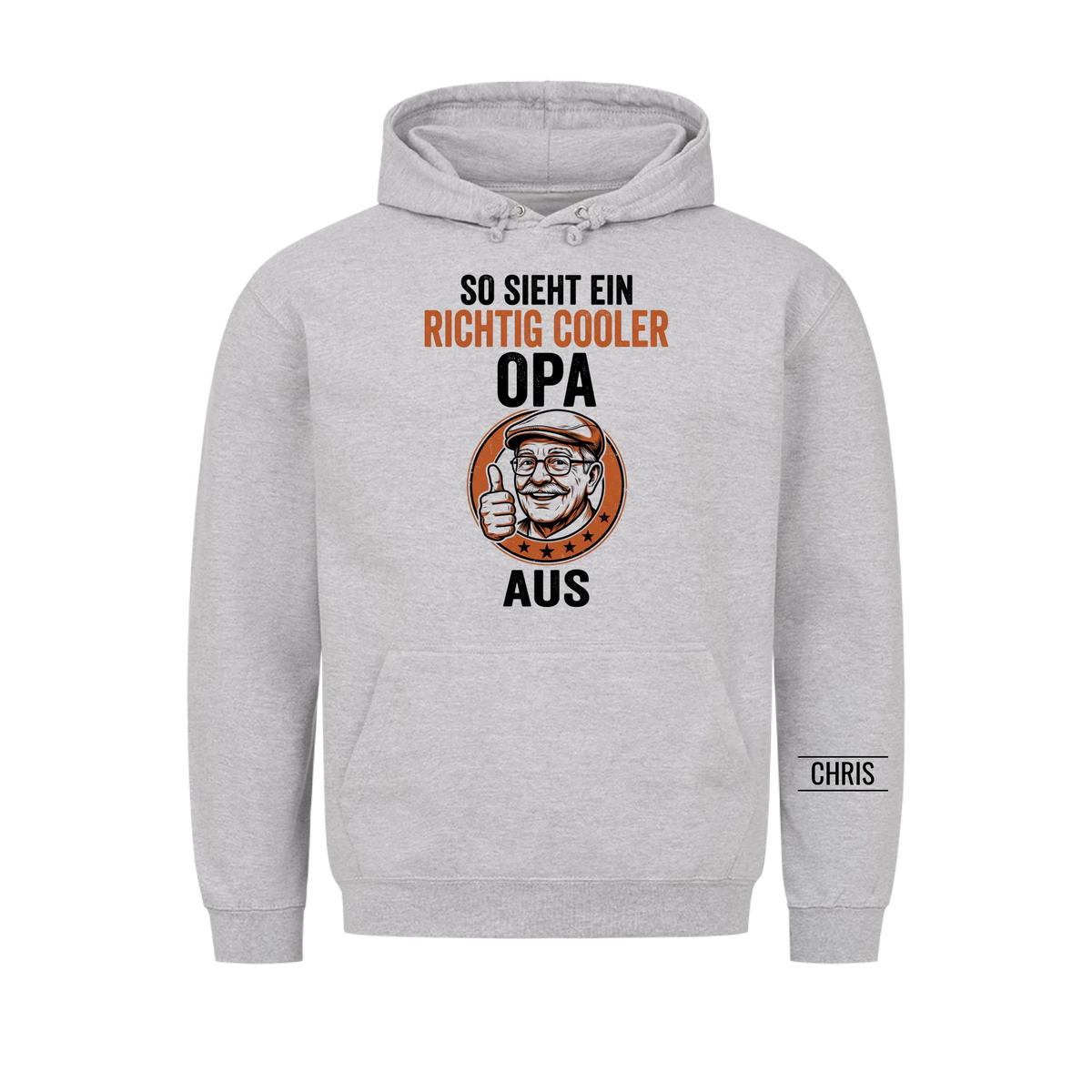So sieht ein richtig cooler Opa aus - Lustiges Geschenk für Opa, Opi & Großvater - Personalisiertes Shirt