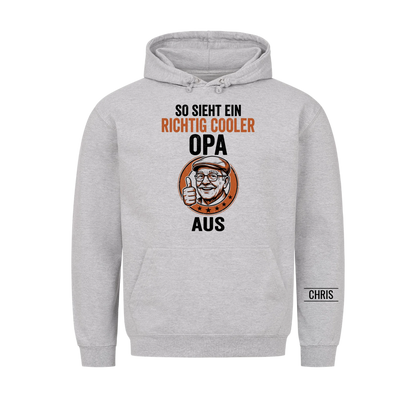 So sieht ein richtig cooler Opa aus - Lustiges Geschenk für Opa, Opi & Großvater - Personalisiertes Shirt