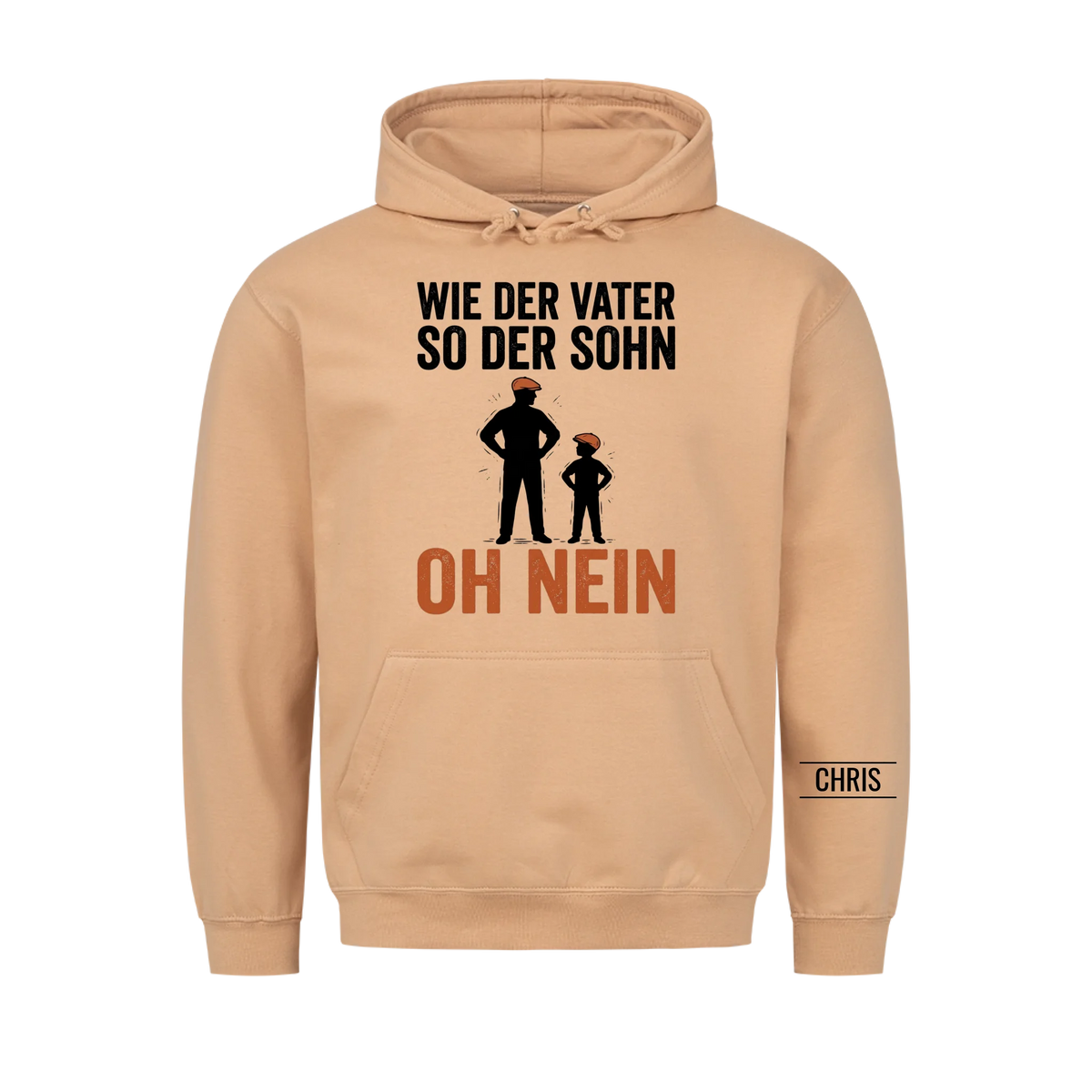 Wie der Vater so der Sohn Oh nein - Lustiges Geschenk für Papa, Ehemann & Männer - Personalisiertes Shirt