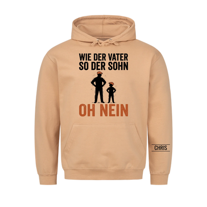 Wie der Vater so der Sohn Oh nein - Lustiges Geschenk für Papa, Ehemann & Männer - Personalisiertes Shirt