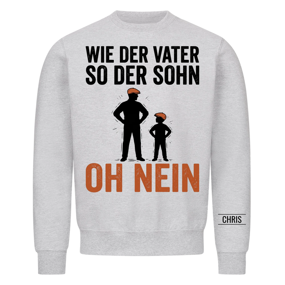 Wie der Vater so der Sohn Oh nein - Lustiges Geschenk für Papa, Ehemann & Männer - Personalisiertes Shirt