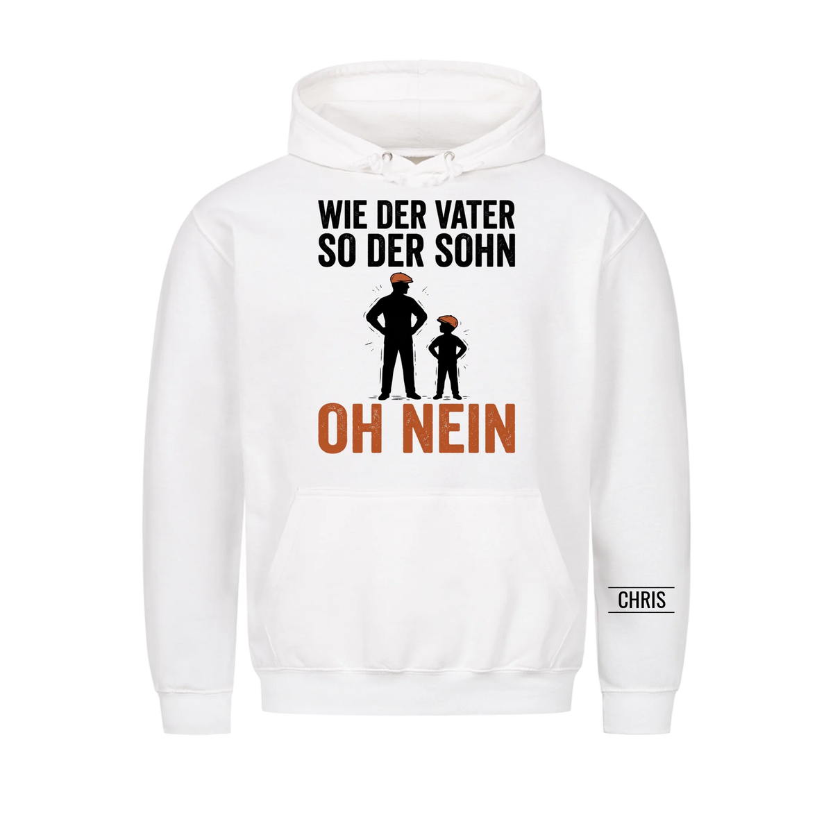 Wie der Vater so der Sohn Oh nein - Lustiges Geschenk für Papa, Ehemann & Männer - Personalisiertes Shirt