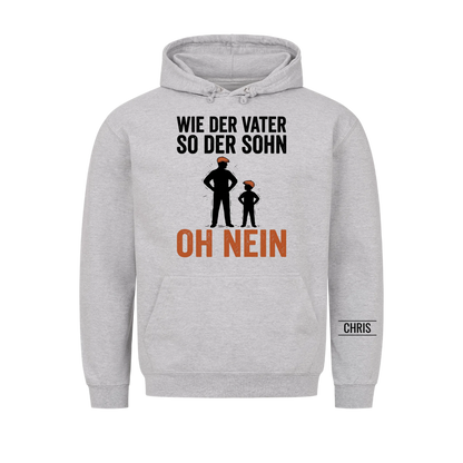 Wie der Vater so der Sohn Oh nein - Lustiges Geschenk für Papa, Ehemann & Männer - Personalisiertes Shirt