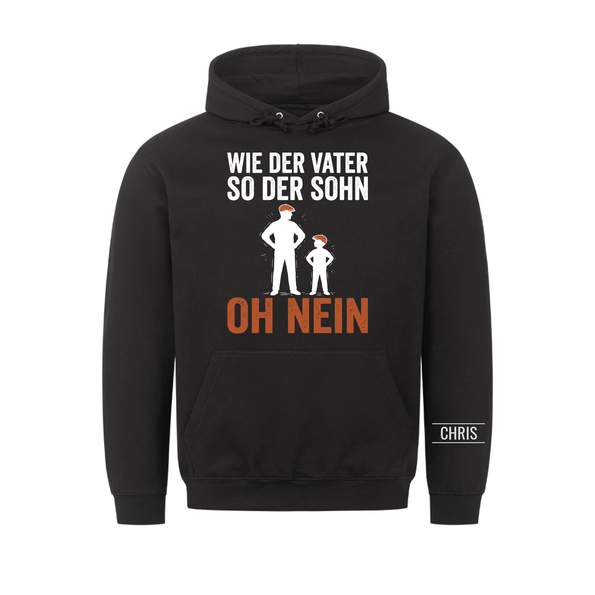 Wie der Vater so der Sohn Oh nein - Lustiges Geschenk für Papa, Ehemann & Männer - Personalisiertes Shirt