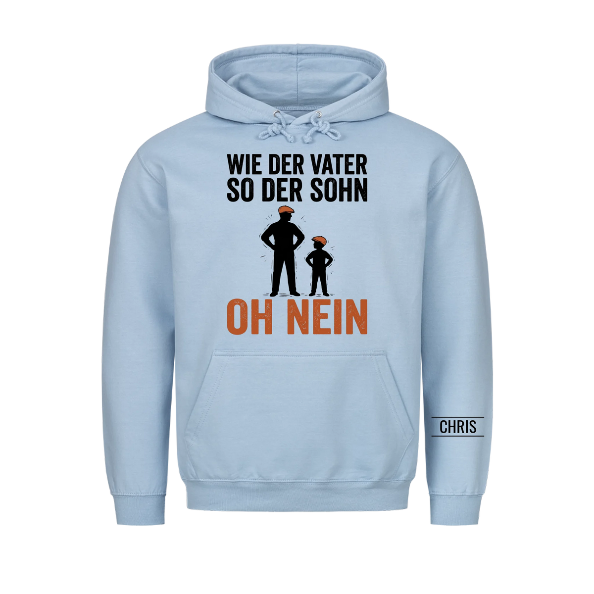 Wie der Vater so der Sohn Oh nein - Lustiges Geschenk für Papa, Ehemann & Männer - Personalisiertes Shirt