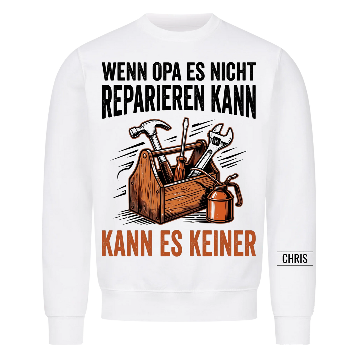 Wenn Opa es nicht reparieren kann kann es keiner - Lustiges Geschenk für Opa, Opi & Großvater - Personalisiertes Shirt