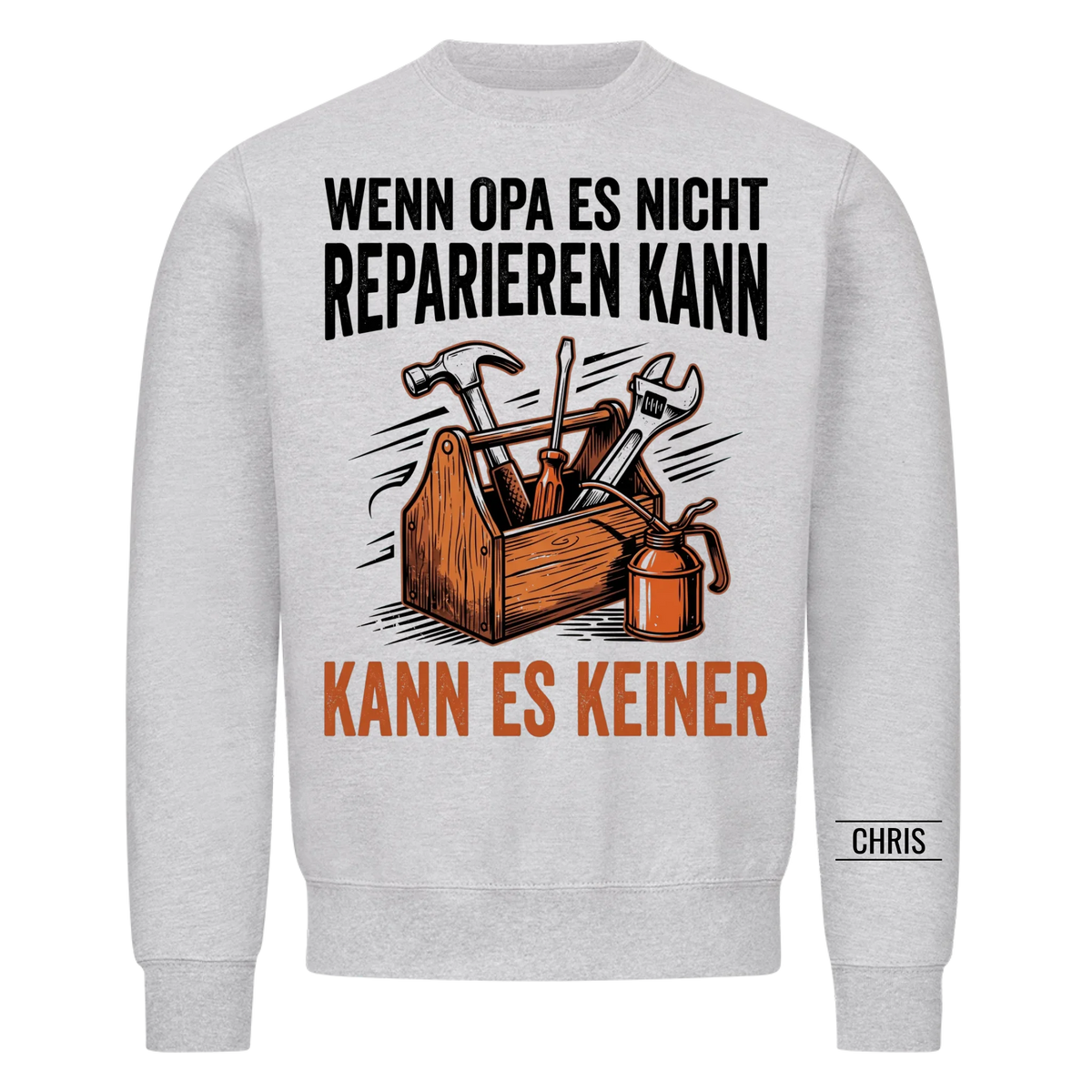 Wenn Opa es nicht reparieren kann kann es keiner - Lustiges Geschenk für Opa, Opi & Großvater - Personalisiertes Shirt