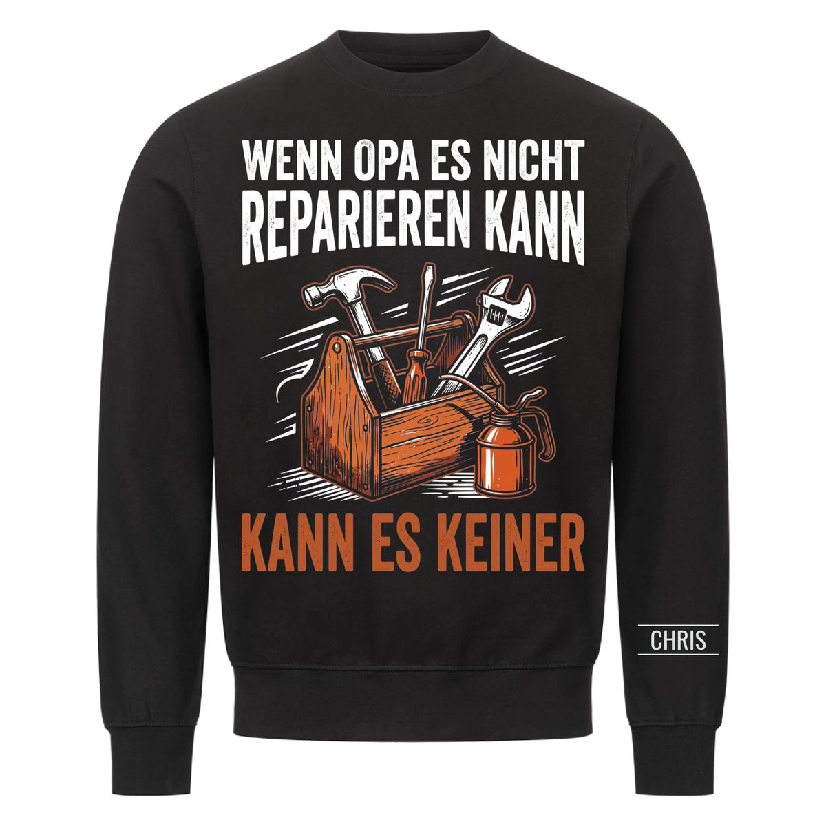 Wenn Opa es nicht reparieren kann kann es keiner - Lustiges Geschenk für Opa, Opi & Großvater - Personalisiertes Shirt