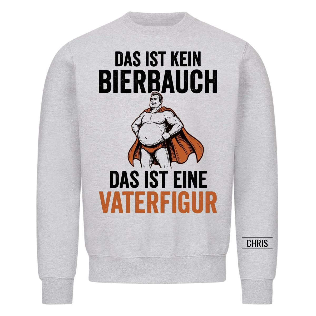Das ist kein Bierbauch Das ist eine Vaterfigur - Lustiges Geschenk für Papa, Ehemann & Männer - Personalisiertes Shirt