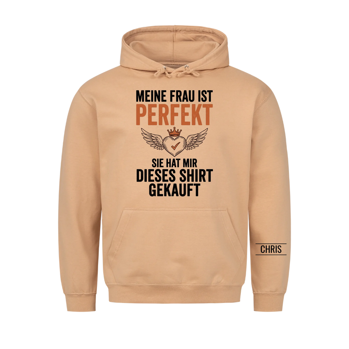 Meine Frau ist perfekt Sie hat mir dieses Shirt gekauft - Lustiges Geschenk für Ehemann, Männer & Papa - Personalisiertes Shirt