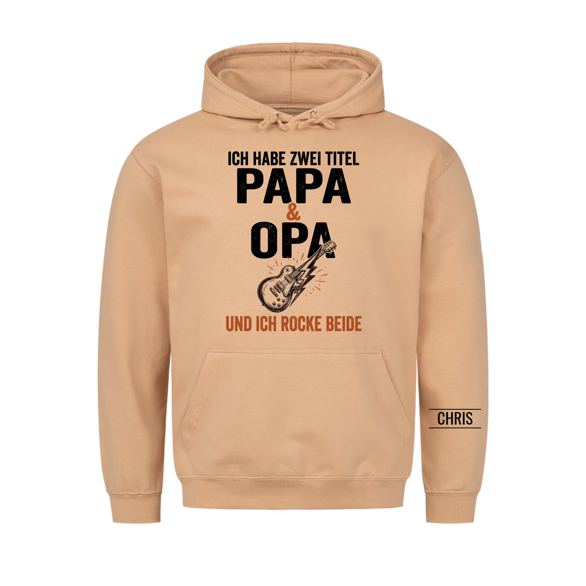 Ich habe zwei Titel Papa und Opa und ich rocke beide - Lustiges Geschenk für Papa & Opa - Personalisiertes Shirt
