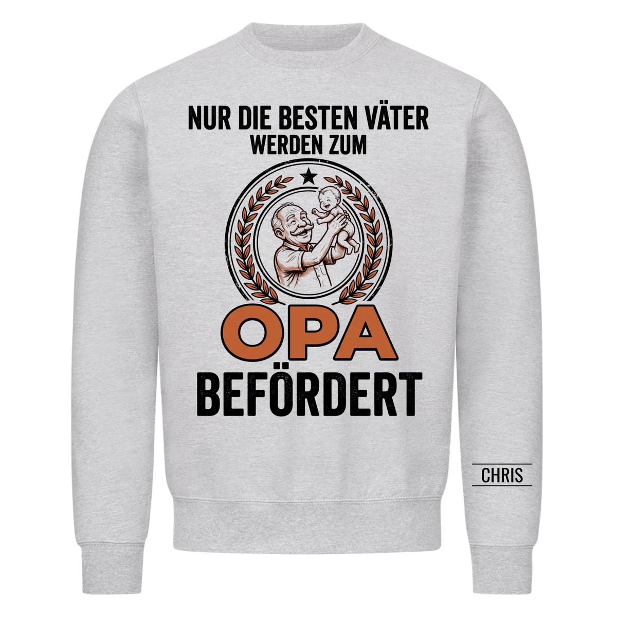 Nur die besten Väter werden zum Opa befördert - Lustiges Geschenk für werdende Opas, Opi & Großvater - Personalisiertes Shirt