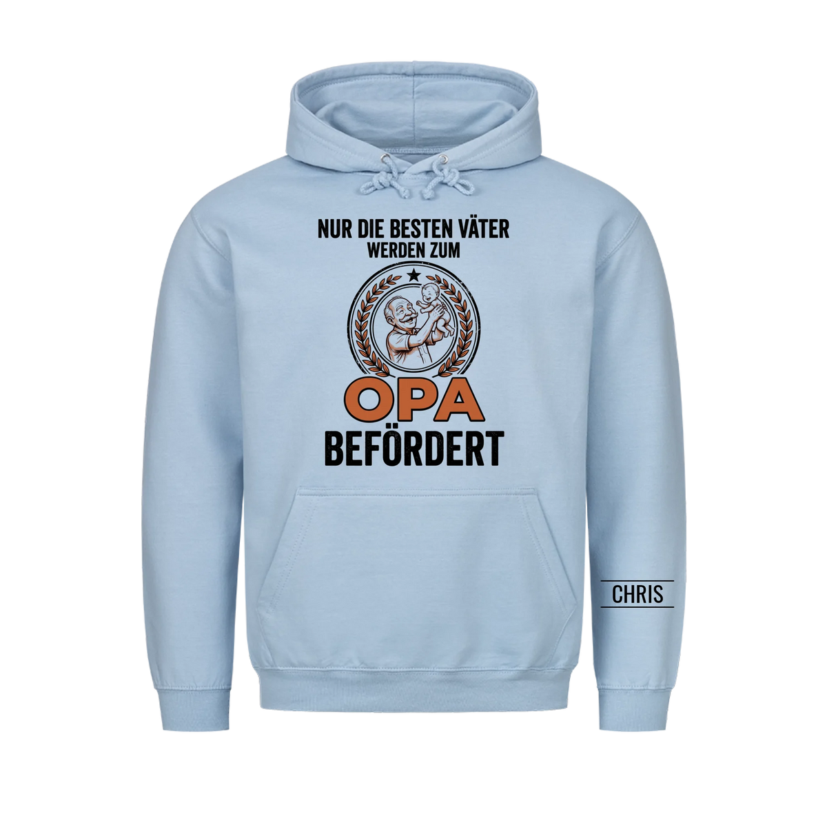 Nur die besten Väter werden zum Opa befördert - Lustiges Geschenk für werdende Opas, Opi & Großvater - Personalisiertes Shirt