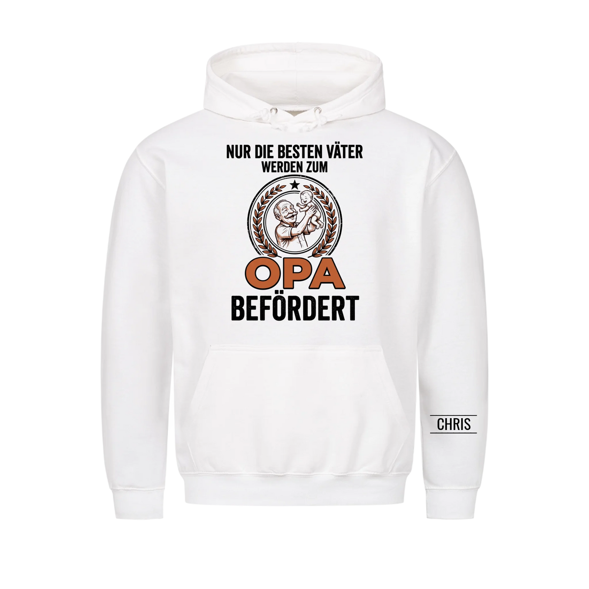 Nur die besten Väter werden zum Opa befördert - Lustiges Geschenk für werdende Opas, Opi & Großvater - Personalisiertes Shirt