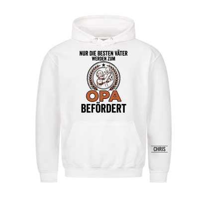 Nur die besten Väter werden zum Opa befördert - Lustiges Geschenk für werdende Opas, Opi & Großvater - Personalisiertes Shirt