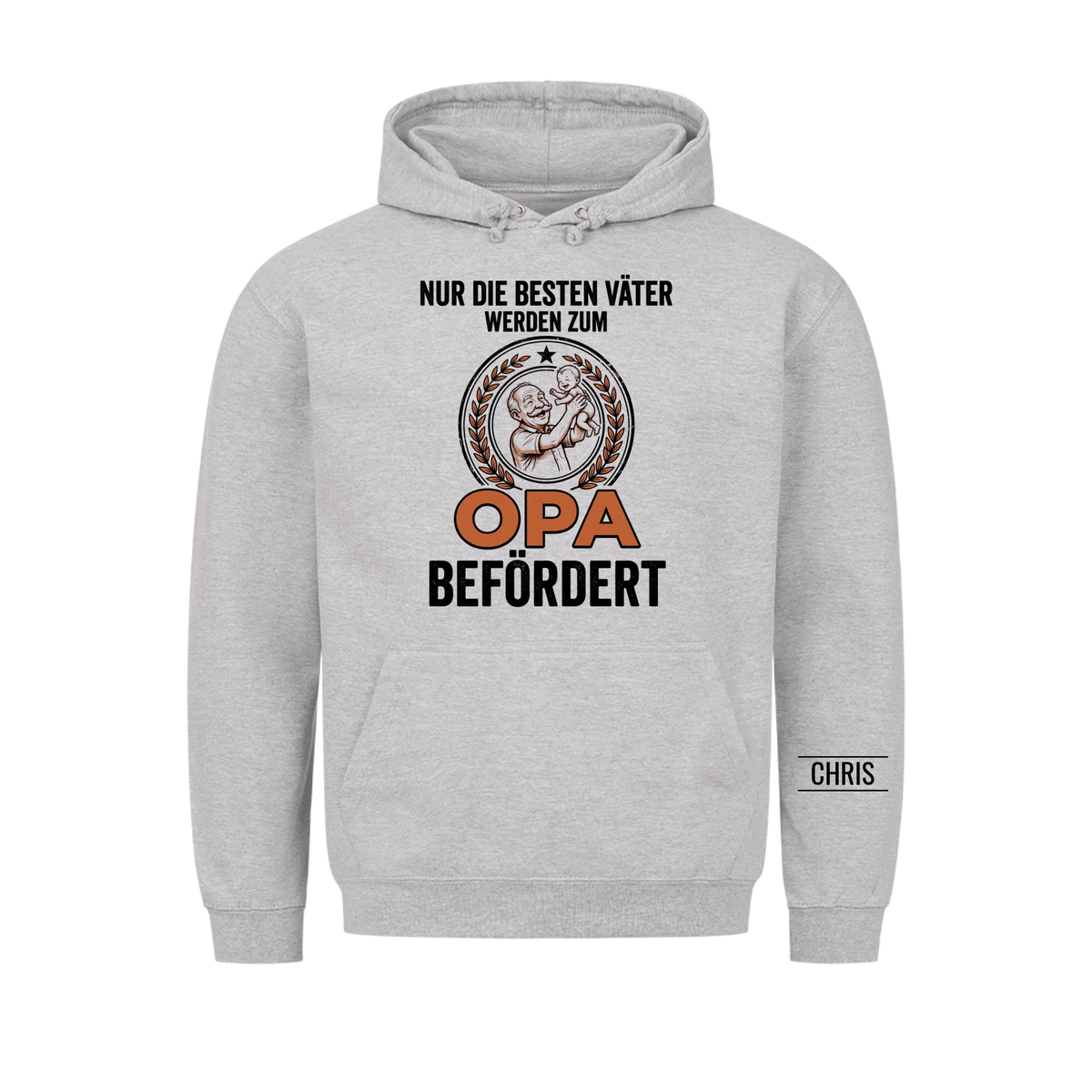 Nur die besten Väter werden zum Opa befördert - Lustiges Geschenk für werdende Opas, Opi & Großvater - Personalisiertes Shirt