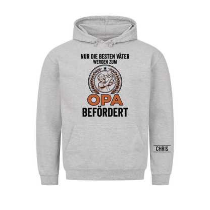 Nur die besten Väter werden zum Opa befördert - Lustiges Geschenk für werdende Opas, Opi & Großvater - Personalisiertes Shirt