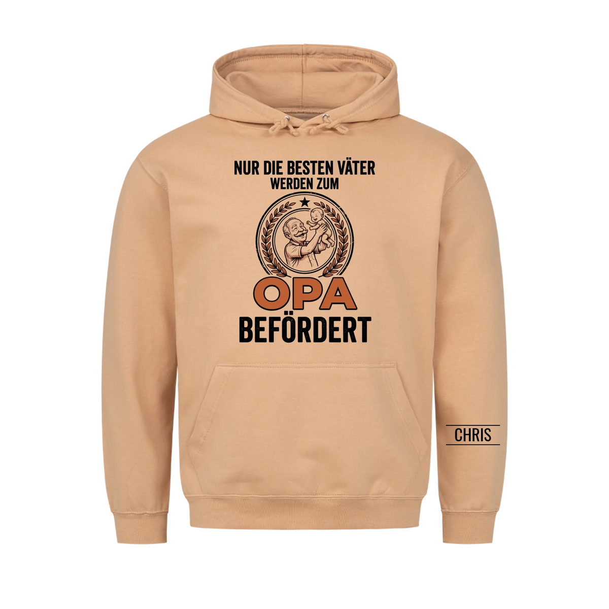 Nur die besten Väter werden zum Opa befördert - Lustiges Geschenk für werdende Opas, Opi & Großvater - Personalisiertes Shirt