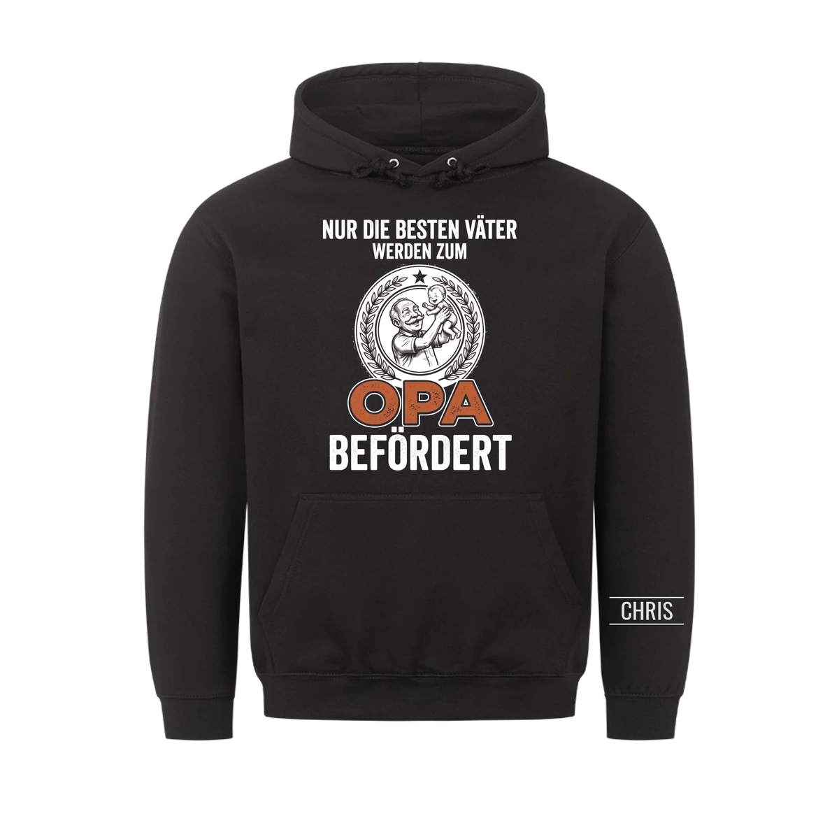 Nur die besten Väter werden zum Opa befördert - Lustiges Geschenk für werdende Opas, Opi & Großvater - Personalisiertes Shirt