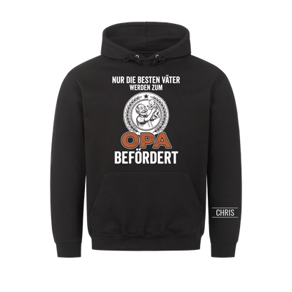 Nur die besten Väter werden zum Opa befördert - Lustiges Geschenk für werdende Opas, Opi & Großvater - Personalisiertes Shirt