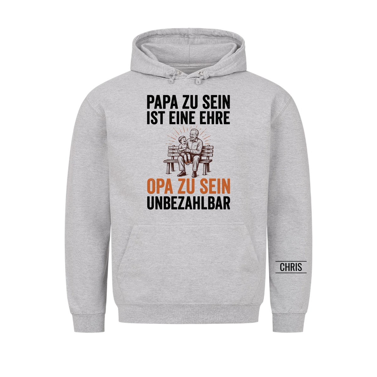 Papa zu sein ist eine Ehre Opa zu sein unbezahlbar - Geschenk für Opa, Opi & Großvater - Personalisiertes Shirt