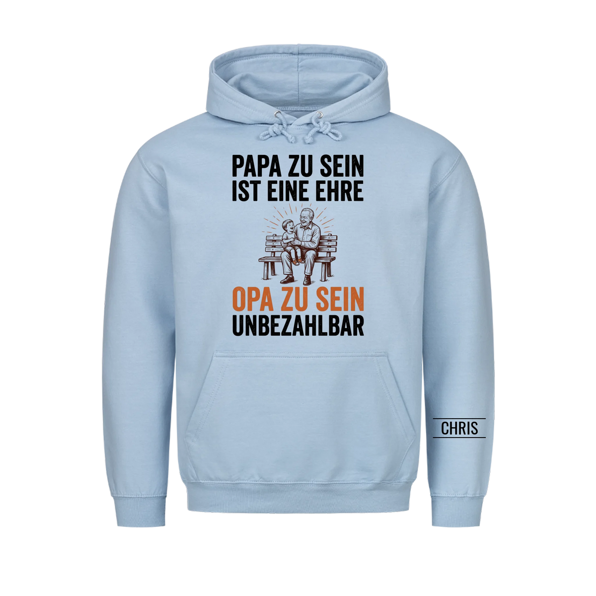Papa zu sein ist eine Ehre Opa zu sein unbezahlbar - Geschenk für Opa, Opi & Großvater - Personalisiertes Shirt