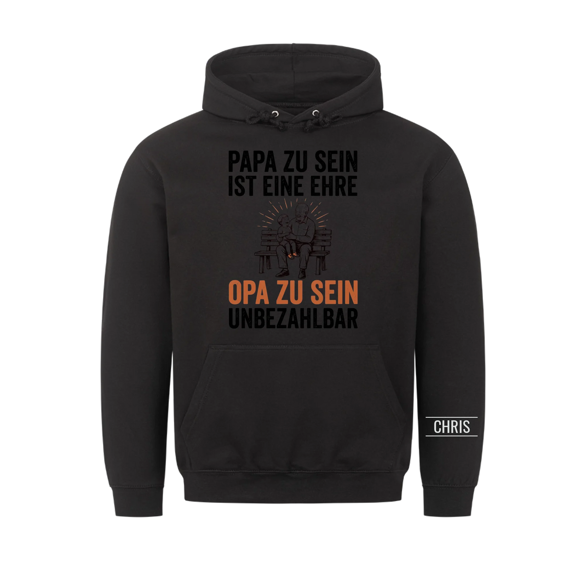 Papa zu sein ist eine Ehre Opa zu sein unbezahlbar - Geschenk für Opa, Opi & Großvater - Personalisiertes Shirt